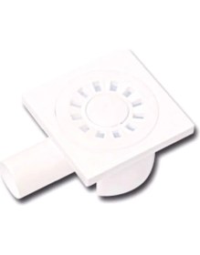Resim Plastik Üstten Girişli Yer Sifonu 10X10 Q50 Lavabo Sifonu 