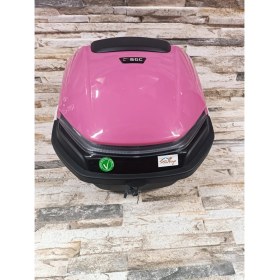 Resim Bgc Motosiklet Arka Çanta 33 Lt Pembe Sinyal ve Stop Işıklı 