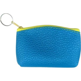 Resim Bozuk Para Cüzdanı Anahtarlık Mavi Renk Çok Renkli 