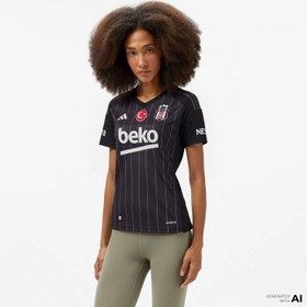 Resim adidas Beşiktaş JK 24-25 Deplasman Kadın Siyah Futbol Forması 