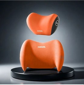 Resim Oldfriend 2'li Turuncu Ergonomik Araç Koltuğu Seti - Baş Ve Bel Yastığı 