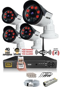Resim Ids - 4 Kameralı 1080P Fullhd 5Mp Sony Lensli Kamera Seti - 2015 