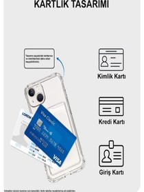 Resim Kvy Xiaomi Redmi Note 12 Pro 5g Kamera Korumalı Kartlıklı Setra Şeffaf Silikon Kılıf 