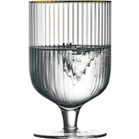 Resim Palermo Altın Şarap Kadehleri 40 cl 4'lü Set 