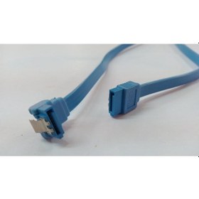 Resim Sata Data Kablo - Klipsli - 90 Derece - 50 Cm - Mavi 