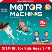 Resim STEM 5-10 Yaş Motor ve Makineler 20 Proje Deney Seti 