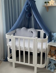 Resim Kiddy Happy Lacivert Beşik Cibinliği Ve Cibinlik Aparatı 