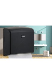 Resim Vialli Z Katlı Kağıt Havlu Dispenseri Maks. Kağıt Genişliği 22 cm (Siyah) 