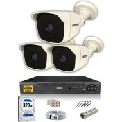 Resim Ids 3 Kameralı Set - 5mp Sony Lensli Full Hd Gece Görüşlü Güvenlik Kamerası Sistemi - Cepten Izle 