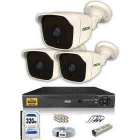 Resim Ids 3 Kameralı Set - 5mp Sony Lensli Full Hd Gece Görüşlü Güvenlik Kamerası Sistemi - Cepten Izle 