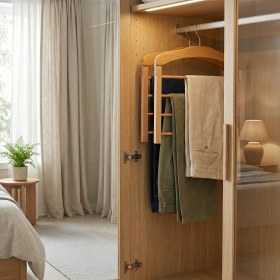 Resim Koçtaş Ahşap Pantolon Askısı Naturel 