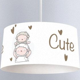 Resim instababyrooms Çocuk Odası Dijital Baskılı Dekoratif Sarkıt Avize Model 167 