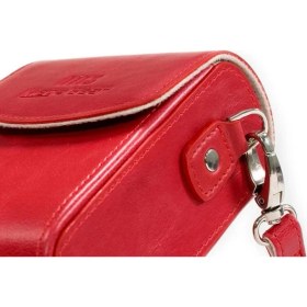 Resim MegaGear Canon G7 X, G7 X Mark III Suni Deri Dikey Kamera Çantası 