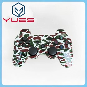 Resim YUES PS3 Kablosuz Joystick (Kamuflaj) – DualShock® Tarzı, Titreşim Destekli, Ergonomik Tasarım, USB Şarjlı 