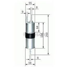 Resim BOSCH F026403754 BENZİN FİLTRESİ BMW 1 BMW 3 BMW 5 BMW 6 BMW 7 BM 