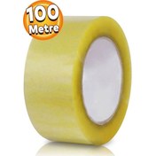 Resim 43 Mm X 100 M Şeffaf Koli Bandı Ambalaj Paketleme Bandı Rodevino 