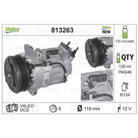 Resim VALEO 813263 Kompresör Mégane3.Scénıc3 2.0 16V 140 Hp 