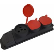 Resim Hello Papana Kauçuk 380 Volt Uzatma 3&apos;lü Priz 