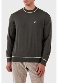 Resim Emporio Armani Erkek Kazak 6d1mxh 1mjlz F626 Haki Haki 