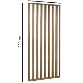 Resim 100CM x 220CM Ahşap Çıtalı Paravan Oda Ayırıcı Seperatör Duvar Dekor 100CM x 220CM 
