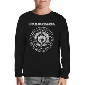 Resim Rammstein - Est 1994 Siyah Çocuk Sweatshirt Siyah 