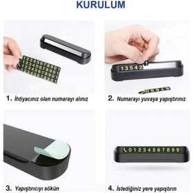 Resim Halidi Fosforlu Numaratör Araç Içi Telefon Numarası 