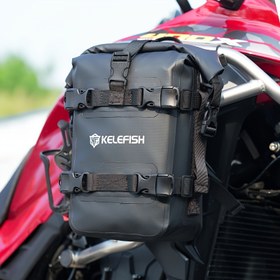Resim Su geçirmez Motosiklet Tampon Çantası - Büyük Kapasite, Ayarlanabilir Kayış, Dayanıklı PVC, Sokak Spor Motosikletleri & Motokros Araçları Depolama İçin İdeal 