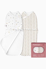 Resim Bebek Kundağı 0-3 Ay Bambu Viskon 2’li Set - Blue-Green 