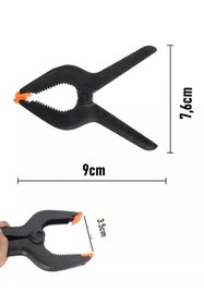 Resim Transformacion Kıskaç Klips Yaylı Işken ce Plastik Kelepçe Güçlü Mafsallı Çene 3 inç 3.5 cm ağız 722448 