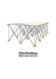 Resim Sgs Katlanır Çalışma Tezgahı Alüminyum 225 113 85 Cm Sgs922 