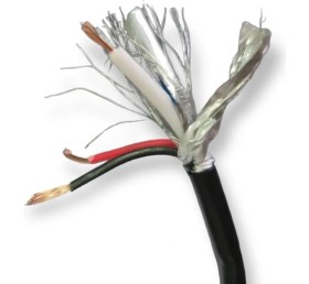 Resim Onli 2+1 0.50MM 250METRE Dış Ortam Cctv Kamera Kablosu Siyah 