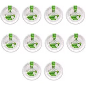 Resim Roll-up Nature Ekolojik Karton Kağıt Tek Kullanımlık Tabak - 26 Cm. - 50 Adetlik 10 Paket 