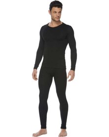 Resim Siyah Termal Içlik Alt-üst Takım Siyah 