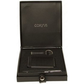 Resim Corvus Kalem Kartvizitlik ve Anahtarlık 3 'lü Deri Set Cv03b 
