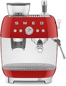 Resim Smeg EGF03RDEU Espresso Makinesi, Tam Otomatik Kahve Makinesi, 50s Stil, Kırmızı 