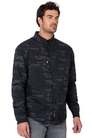 Resim The Biker Jeans Eagle Camo Korumalı Motosiklet Gömleği Erkek 