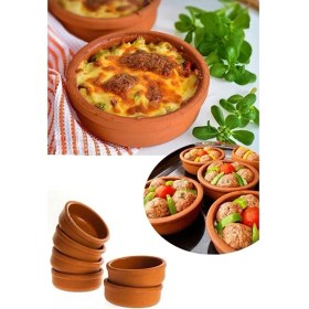 Resim Güveçsan 6 Lı Toprak Güveç Sütlaç Kabı 