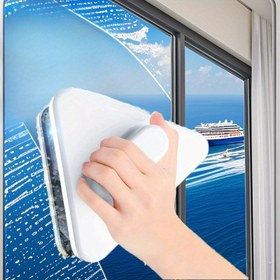 Resim Manyetik Cam Temizleme Aracı, Çift Taraflı Pencere Silme Aparatı, Yüksek Bina Manyetik Pencere Temizleyici, 3-10mm Cam Kullanımı İçin Uygun, Kabin Camı Temizleme Aracı 