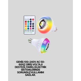 Resim Zero Land Ilkeshop Akıllı LED Ampul - E27 Uyumlu ve Müzik Çalarlı Tasarım 