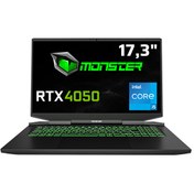 Resim Monster Abra A7 V14.5.4 Intel Core i5 13500H 17.3" 16 GB RAM 1 TB SSD 6 GB RTX 4050 144 Hz FreeDOS Oyun Bilgisayarı Monster