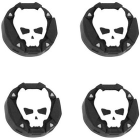 Resim 3d Skull Ps5/ps4/ps3/xbox One/one X/one S/series X/series S 3d Analog Silikon Koruyucu -4 Adet Siyah/4 