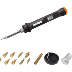 Resim WX744.9 Makerx 20VOLT Profesyonel Dijital Lehim Tabancası + 12 Aksesuar (Akü Dahil Değildir) 