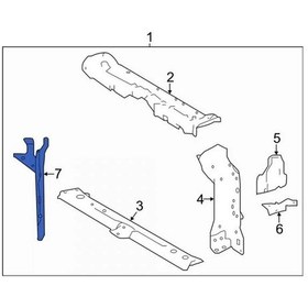 Resim Toyota Corolla- Cross- 2022-2024 Ön Panel Orta Parça Kilit Sacı Tyg Oem No:532080a020 