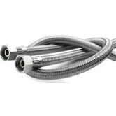 Resim Flex Hortum Çelik Klozet Bağlantı Hortumu 3/8x3/8'' 30 cm 