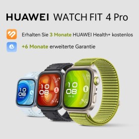 Resim Huawei Watch Fıt 4 Pro Akıllı Saat, Spor Fitness Takip Cihazı, Gps, 5ATM Su Geçirmez, Ekg, 10 Güne Kadar Pil, Android™ ve Ios Uyumlu, +6 Ay Uzatılmış Garanti, Siyah 