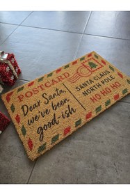 Resim LAMONETA Postcard Santa / Kartpostal Yeni Yıl Yılbaşı Kapı Önü Koko Paspas 