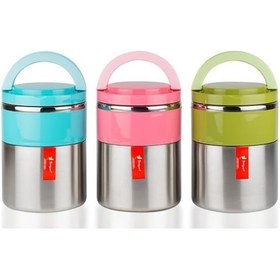 Resim Png-1302 İnox Çiftli Yemek Termosu Yeşil 