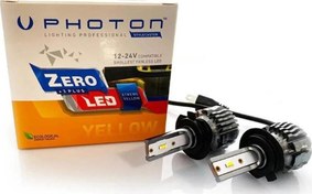 Resim ZERO H7 XTREME YELLOW +3 PLUS FANSIZ LED 12V-24V Photon