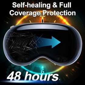 Resim lelinker 3PCS VR Headset Protective Film for Vision Pro, HD Transparent Anti-Scratch Soft TPU Screen Protective Films, VR Headset Glasses Screen Film for Vision Pro Accessories 2024 