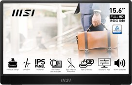 Resim MSI Pro MP161 E2U 15.6″ 4ms 60Hz Full HD Adaptive Sync IPS Taşınabilir Monitör 